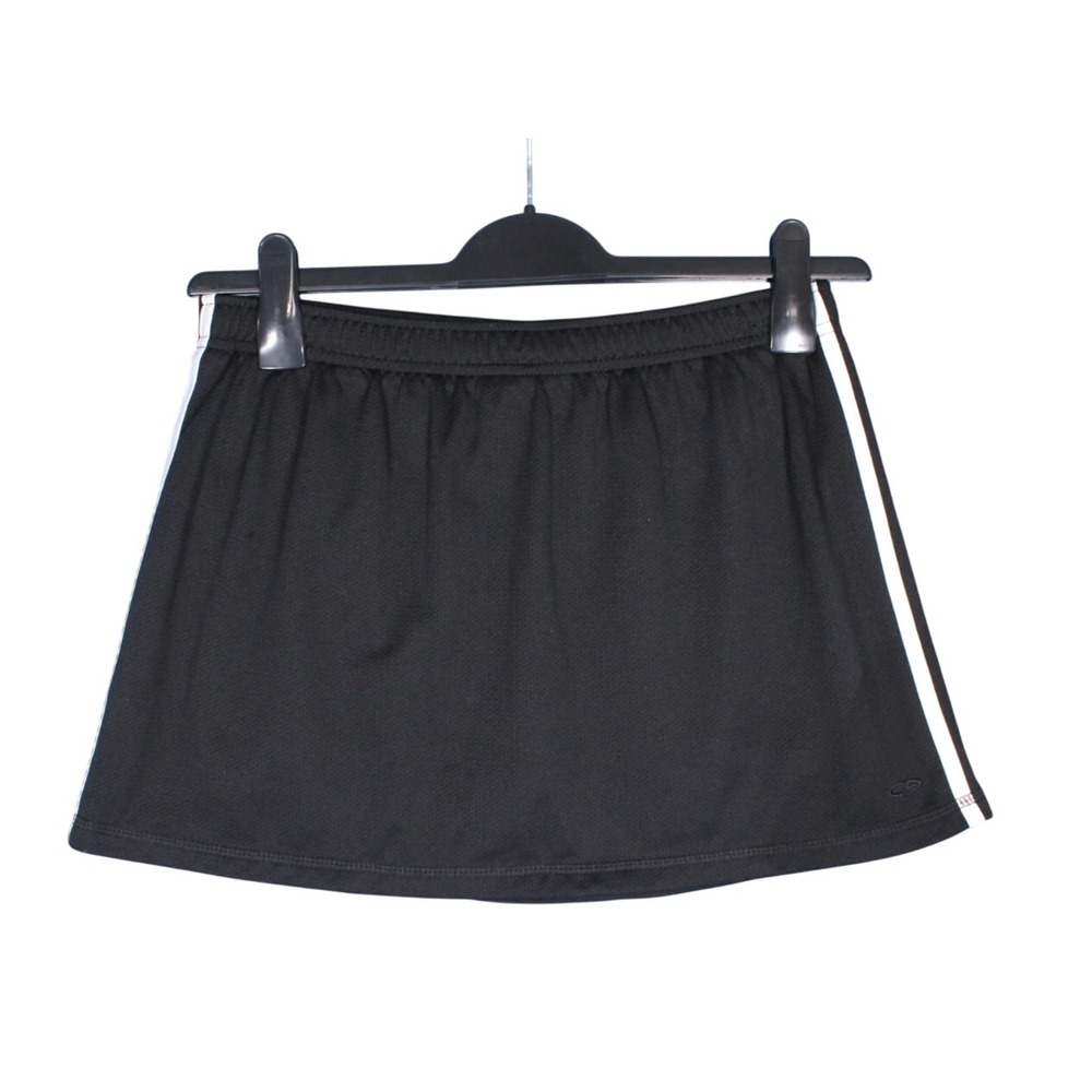 C9 By CHAMPION Black w/White STRIPE Elastic Waist ATHLETIC SKORT/SKIRT Sz S